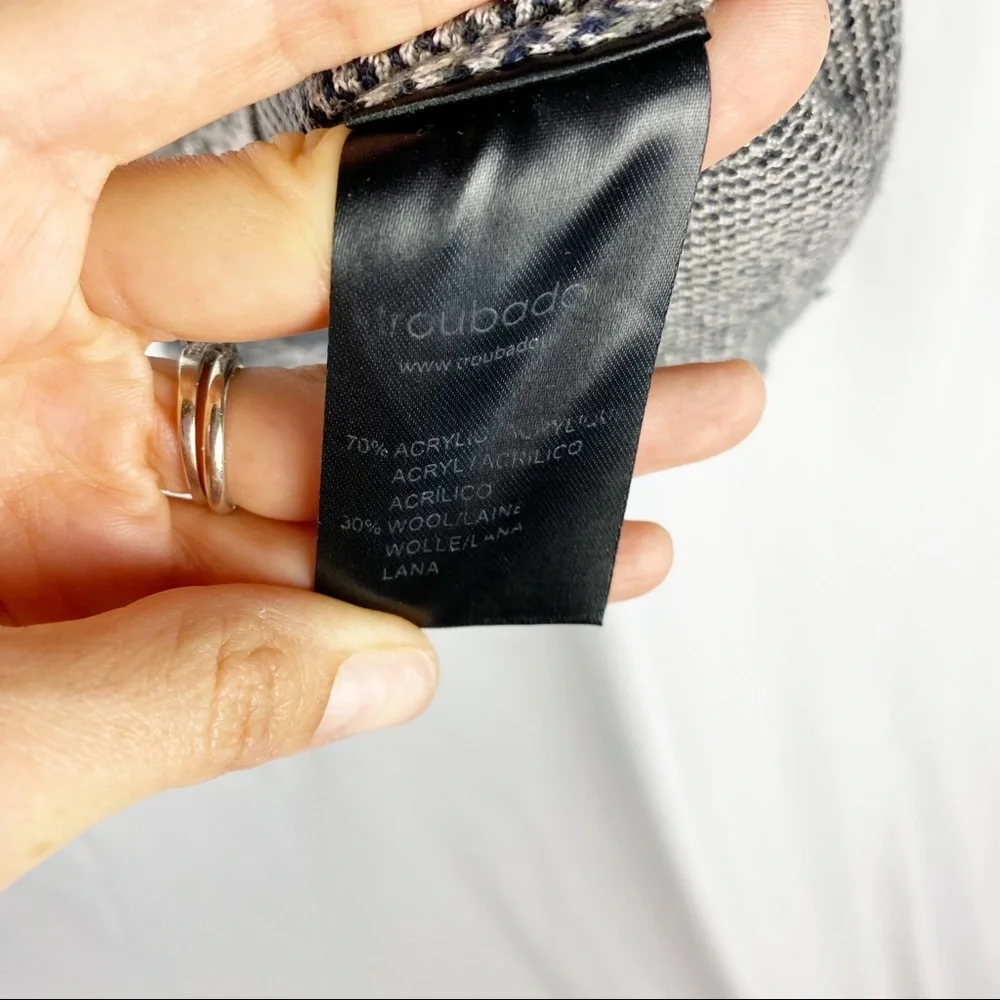 ANTHROPOLOGIE Troubadour Plaid & Floral Felted Wool Sweater XS - Picture 6 of 7